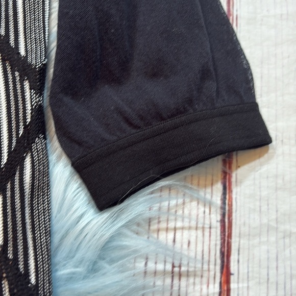 MISSONI Abstract Semi Sheer Black White Knit Top - Picture 6 of 10